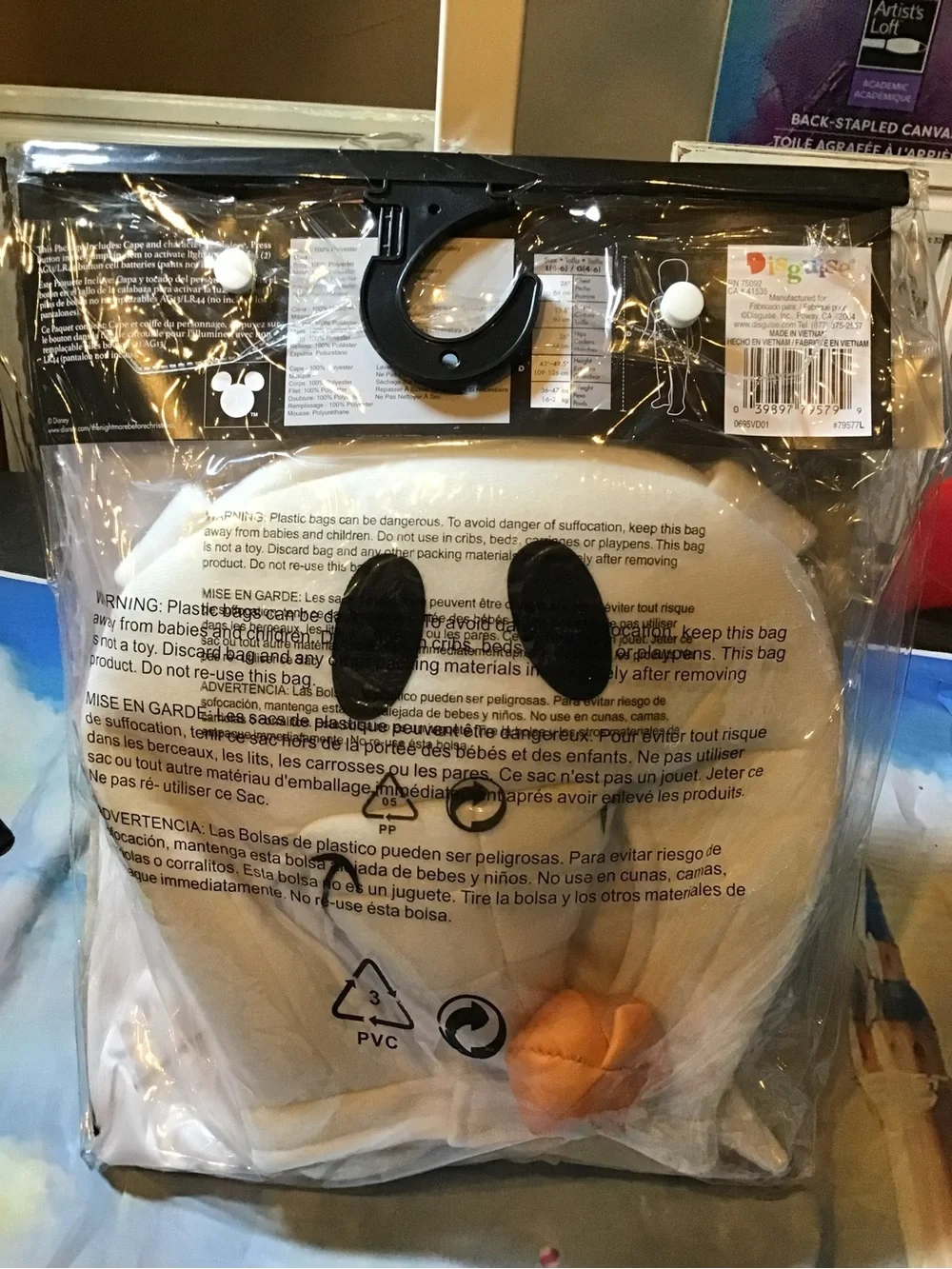 Disney nightmare before christmas zero toddler costume size 4-6 -new - Picture 2 of 4